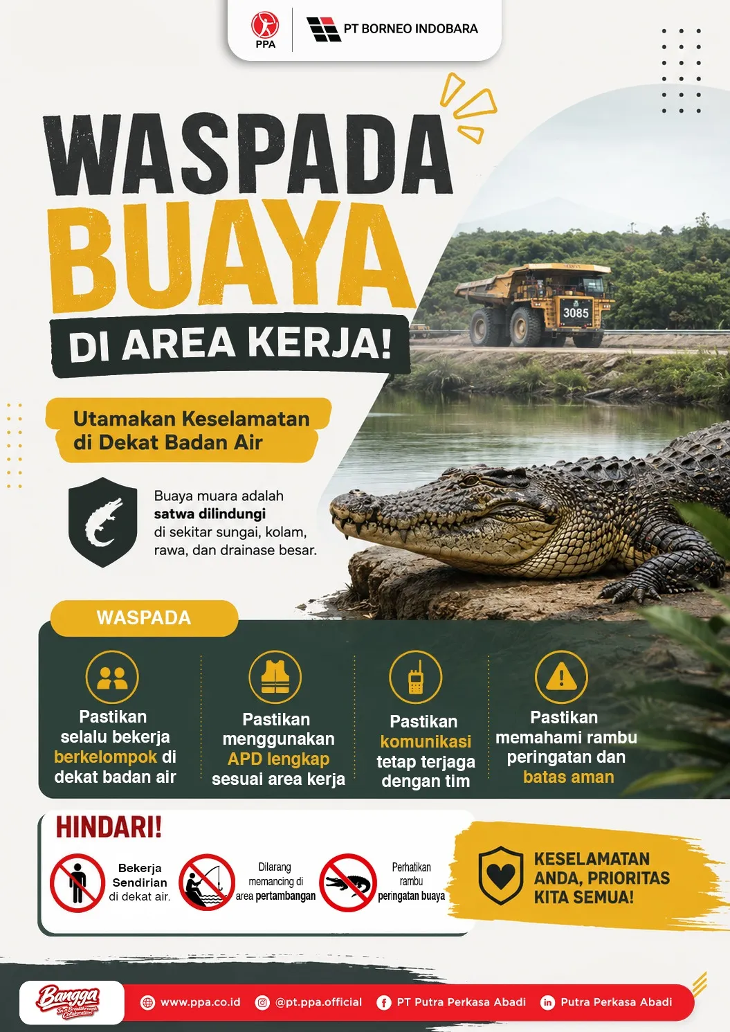 Waspada Buaya, Utamakan Keselamatan di Sekitar Badan Air